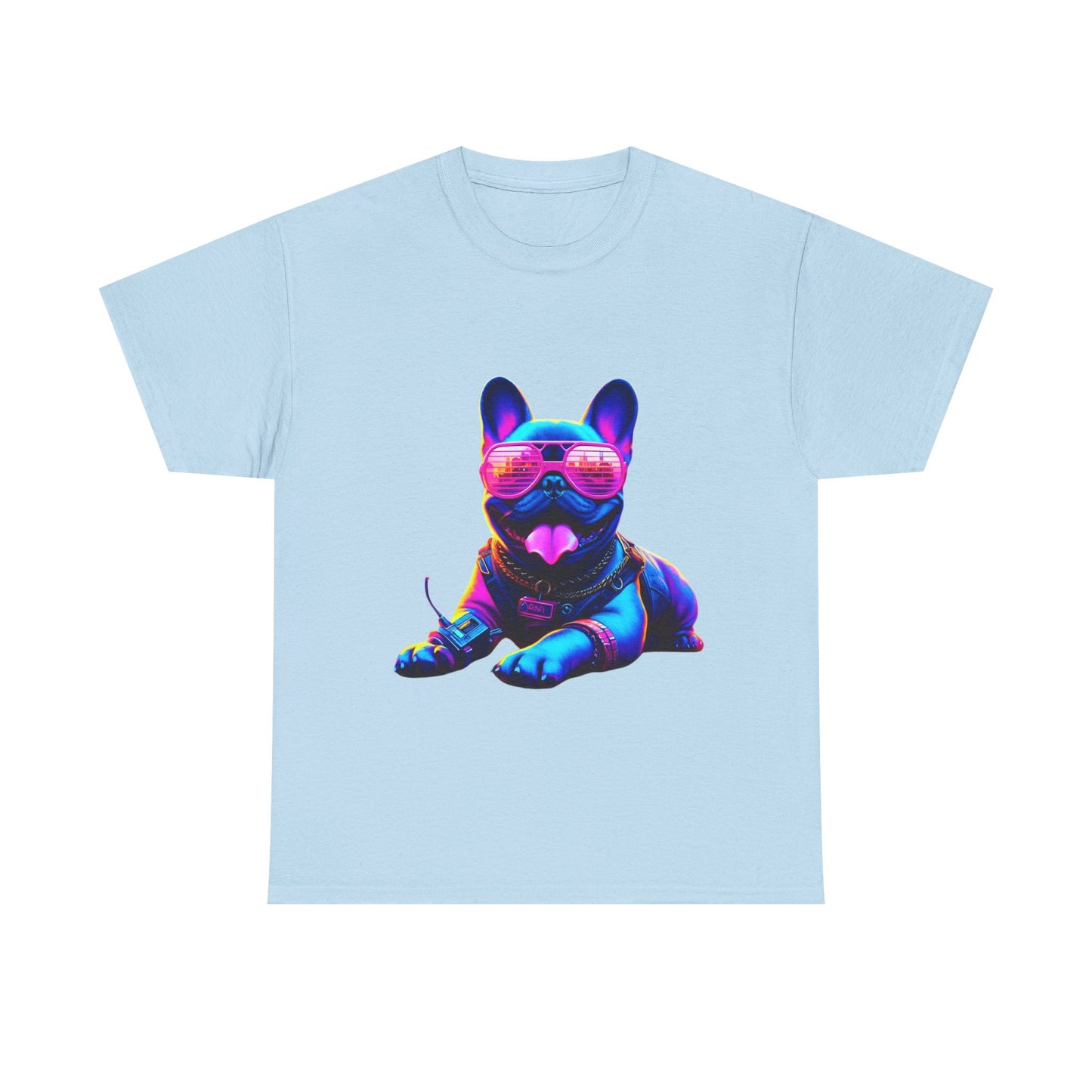 Womens neon French Bulldog T-shirt