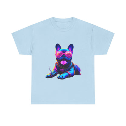 Womens neon French Bulldog T-shirt