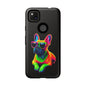 Neon French Bulldog phone case