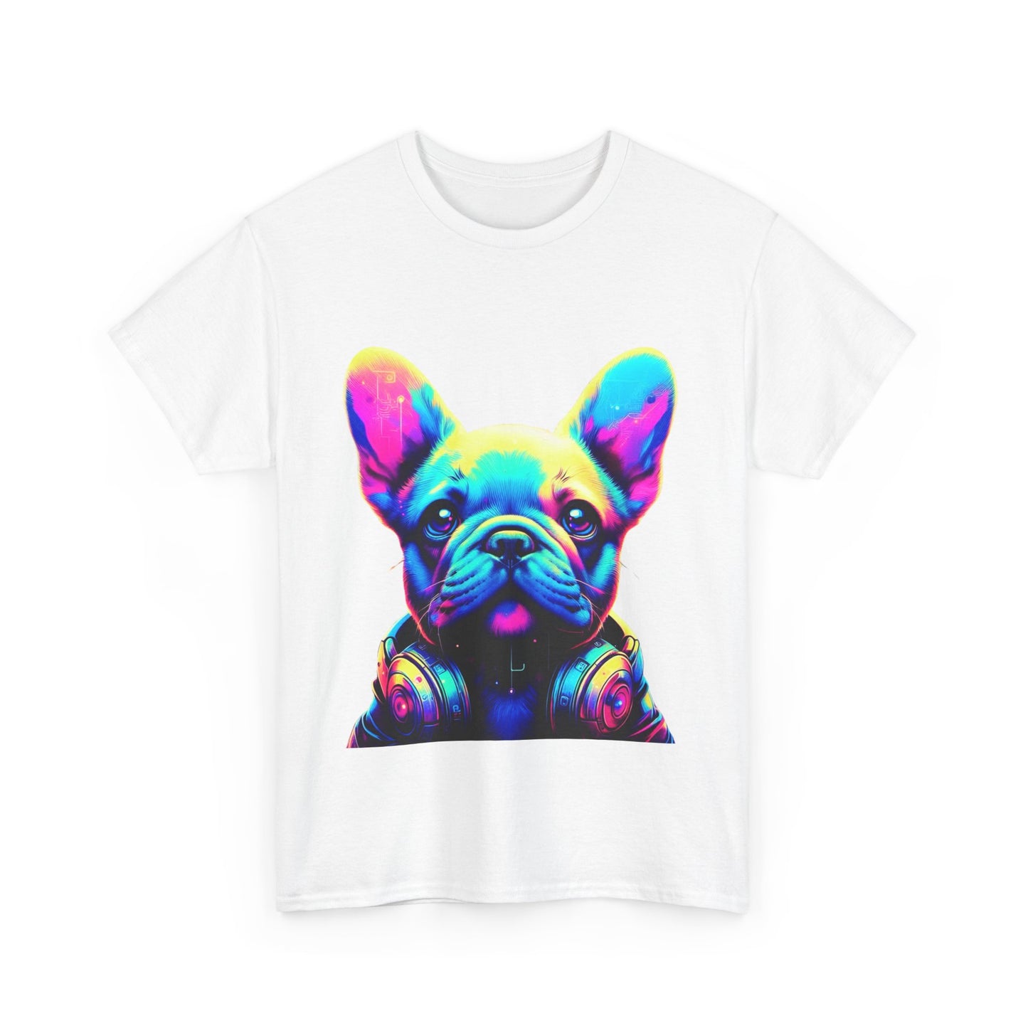 Womens neon French Bulldog T-shirt