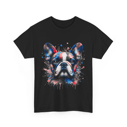 Mens Colourful French Bulldog artistic T-shirt