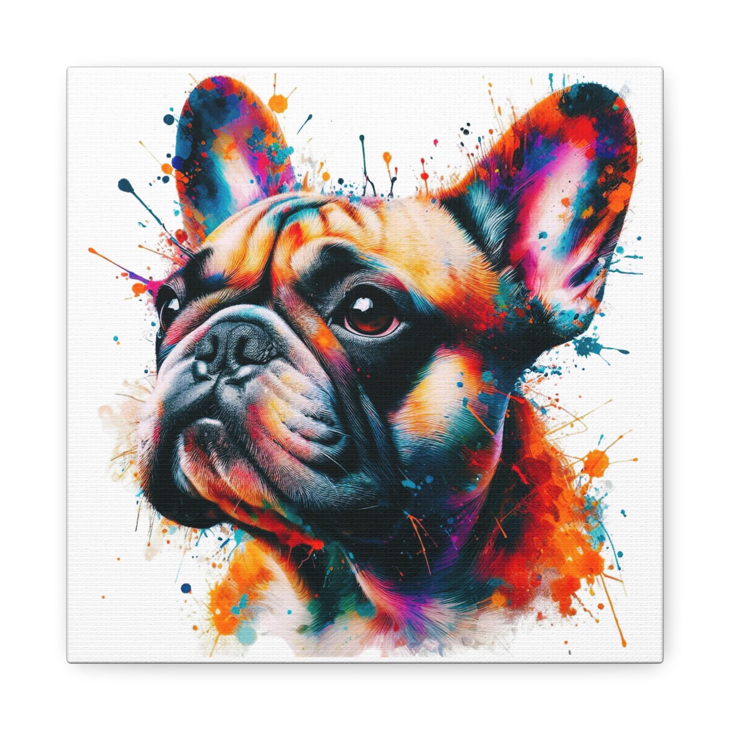 Artistic French Bulldog Canvas