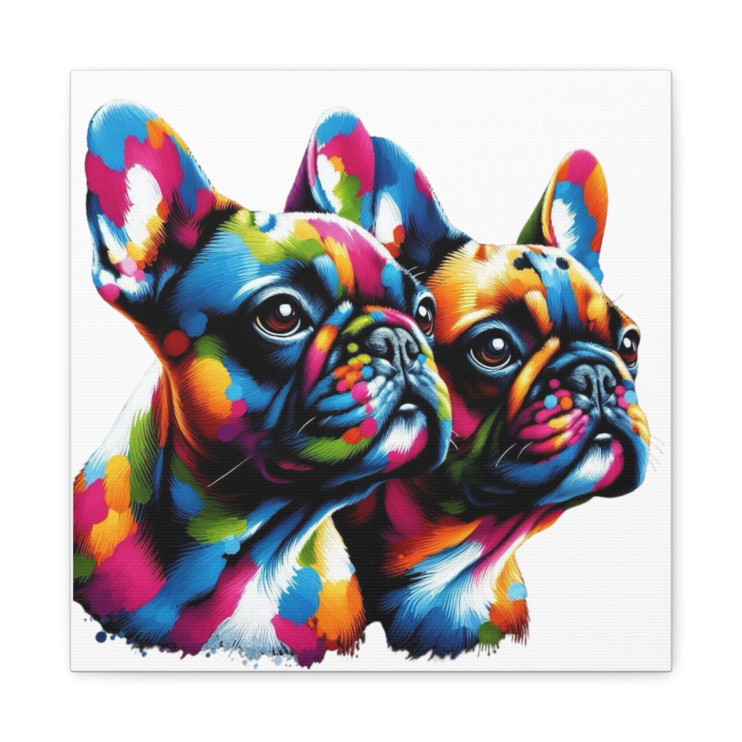 Artistic French Bulldog Canvas