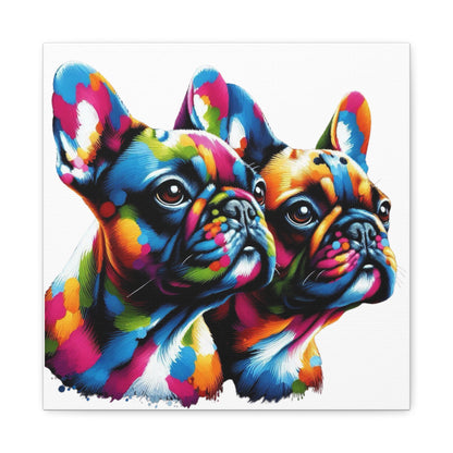 Artistic French Bulldog Canvas