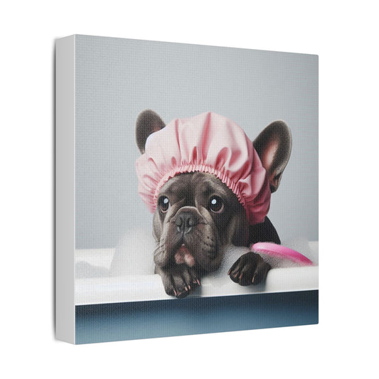 French Bulldog Bathroom Canvas