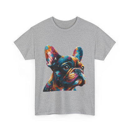 Mens Colourful French Bulldog artistic T-shirt