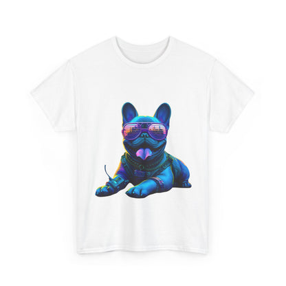 Mens neon French Bulldog T-shirt