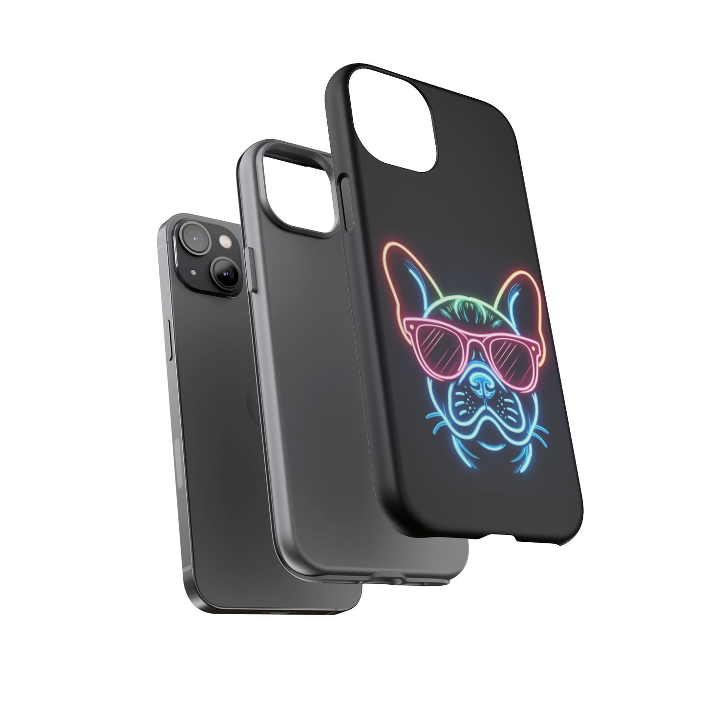 Neon French Bulldog Phone Case