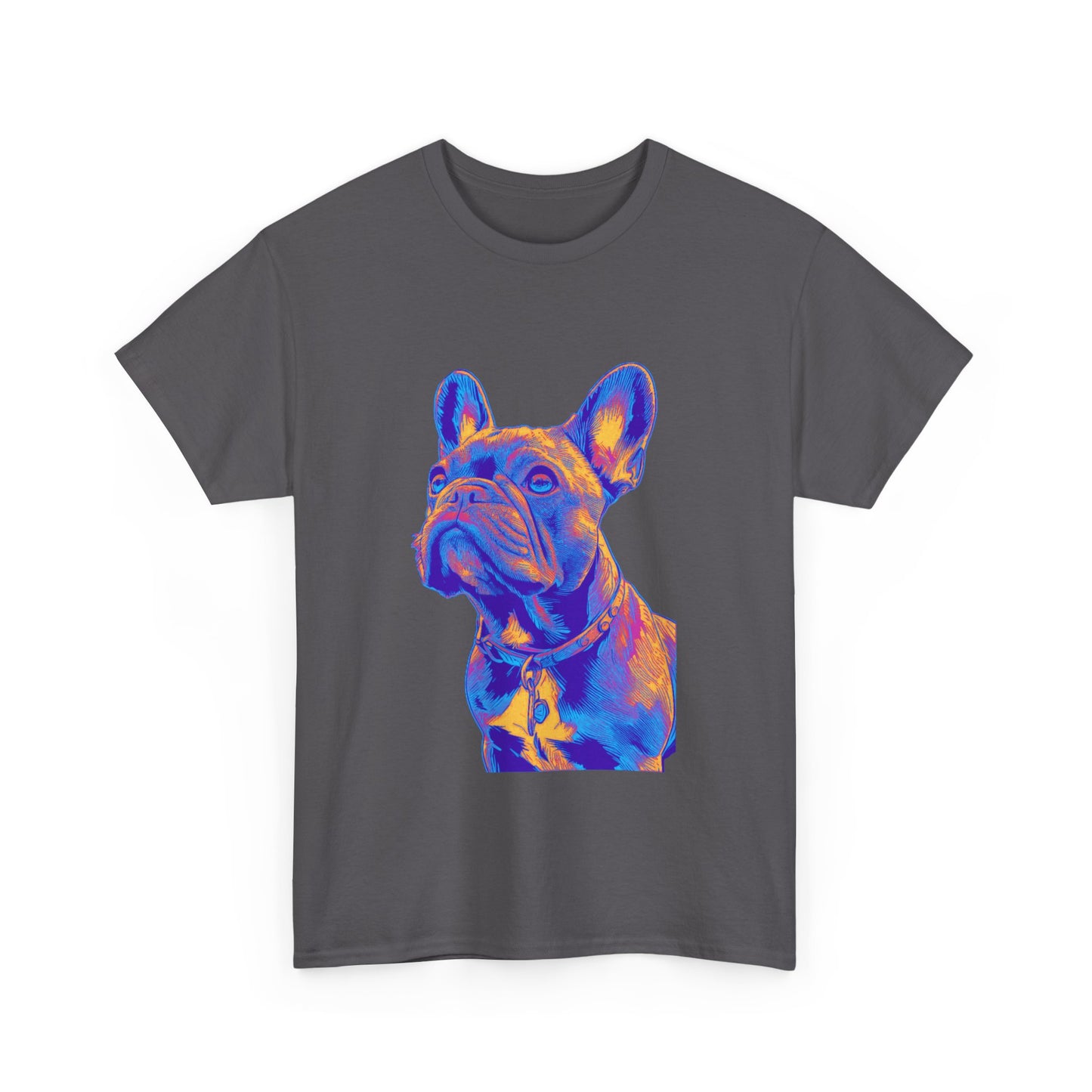 Mens Colourful French Bulldog artistic T-shirt