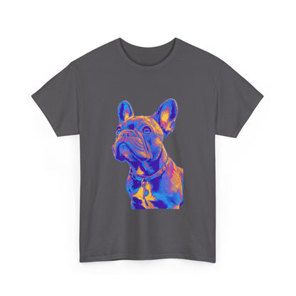 Mens Colourful French Bulldog artistic T-shirt
