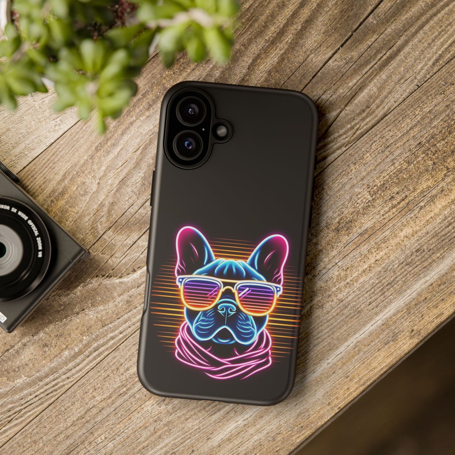 Neon French Bulldog Phone Case