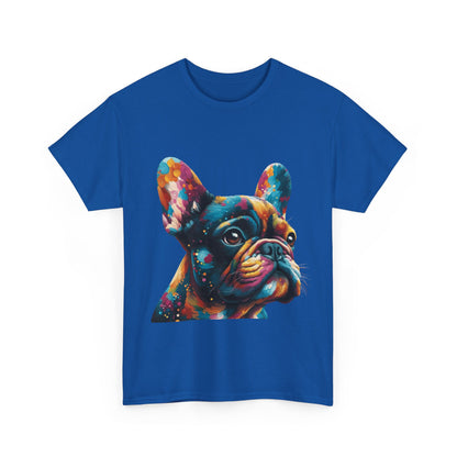 Mens Colourful French Bulldog artistic T-shirt