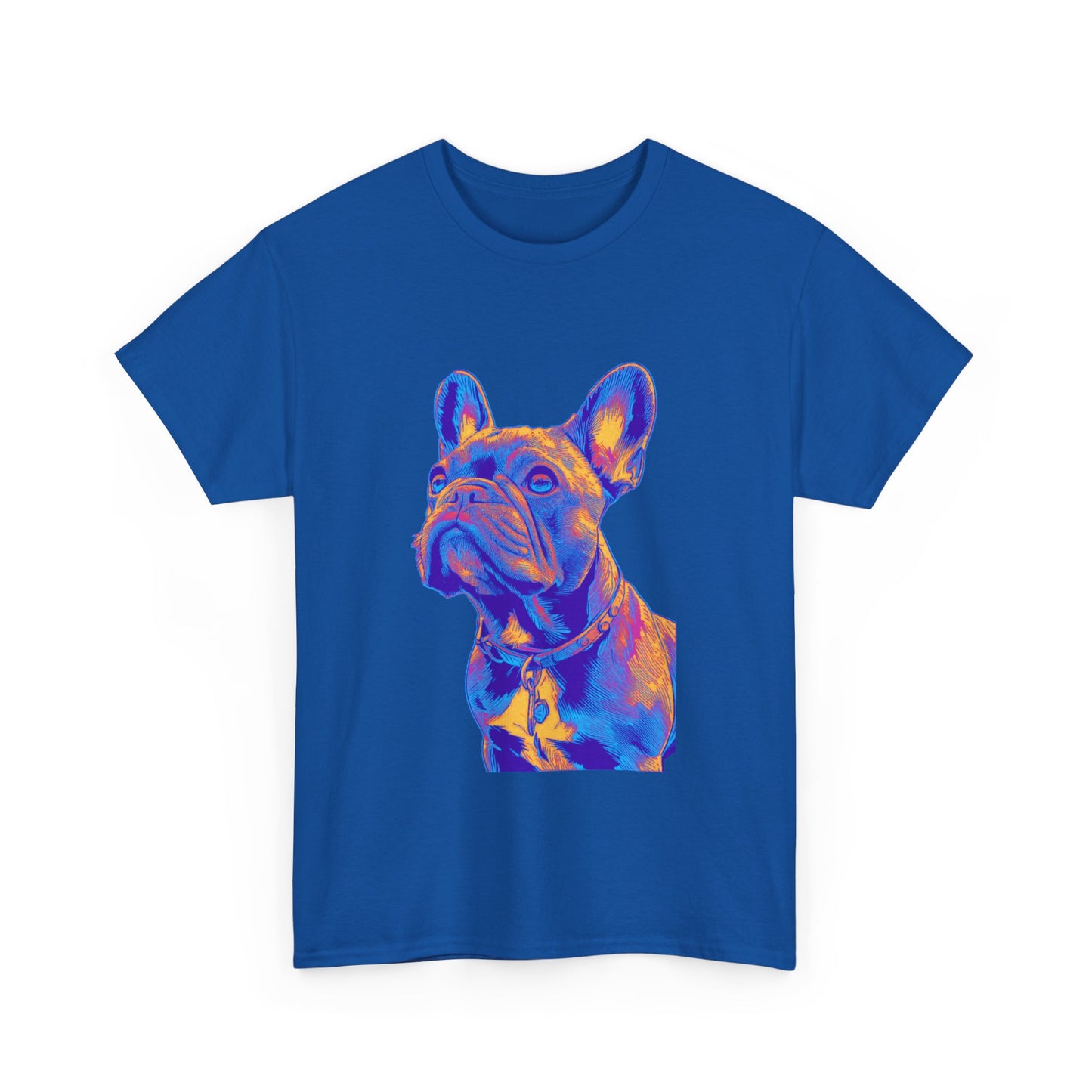 Mens Colourful French Bulldog artistic T-shirt