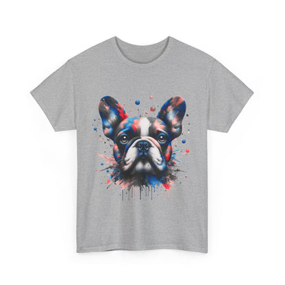 Mens Colourful French Bulldog artistic T-shirt