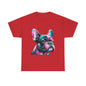 Womens Colourful French Bulldog artistic T-shirt