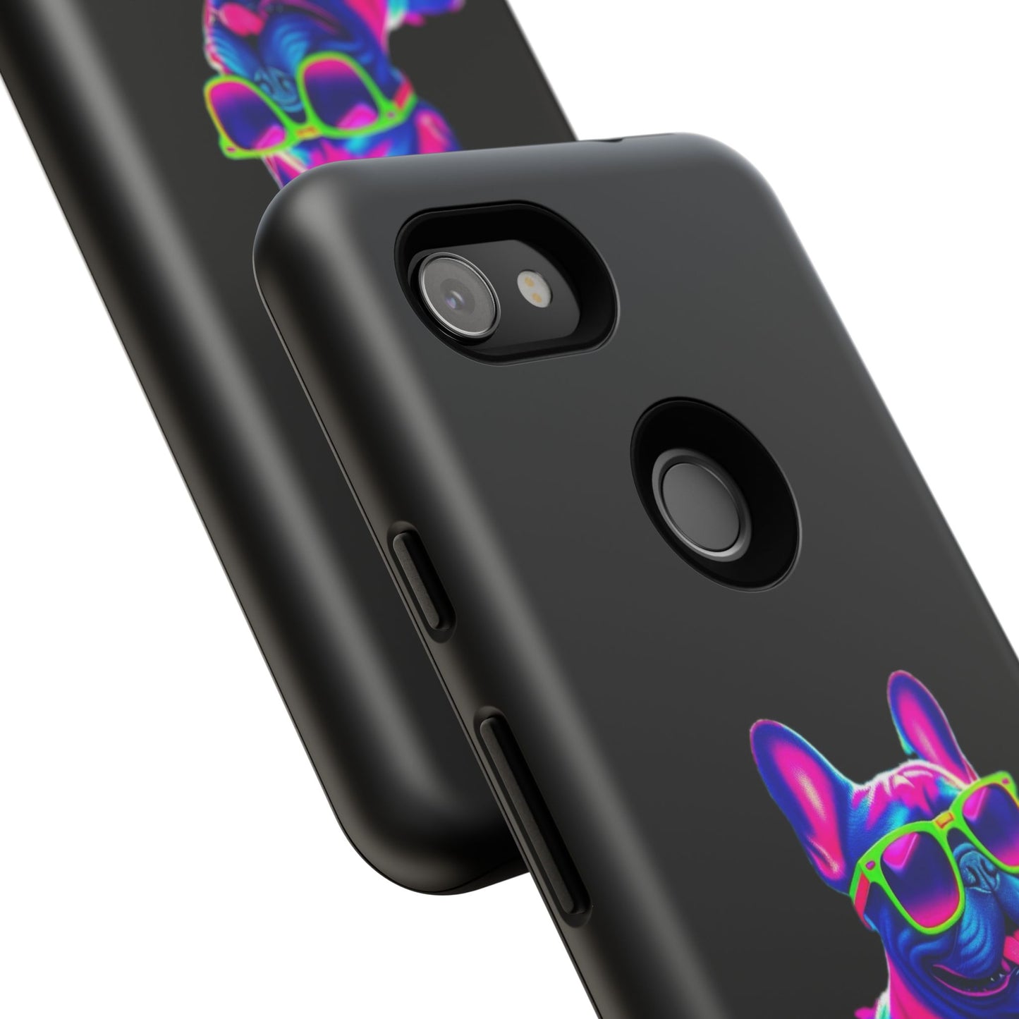 Neon French Bulldog phone case