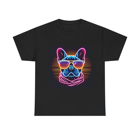 Womens neon French Bulldog T-shirt