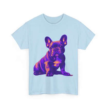 Womens Colourful French Bulldog artistic T-shirt