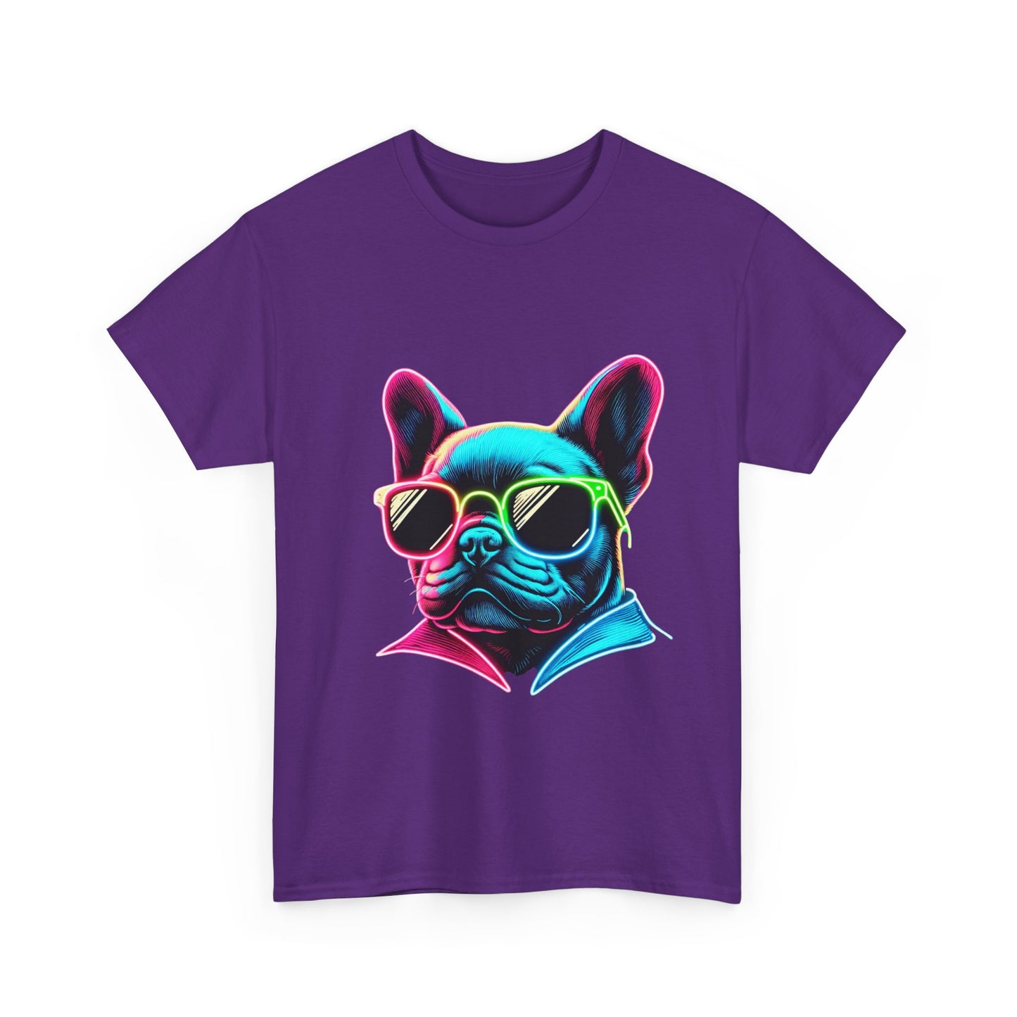 Womens neon French Bulldog T-shirt