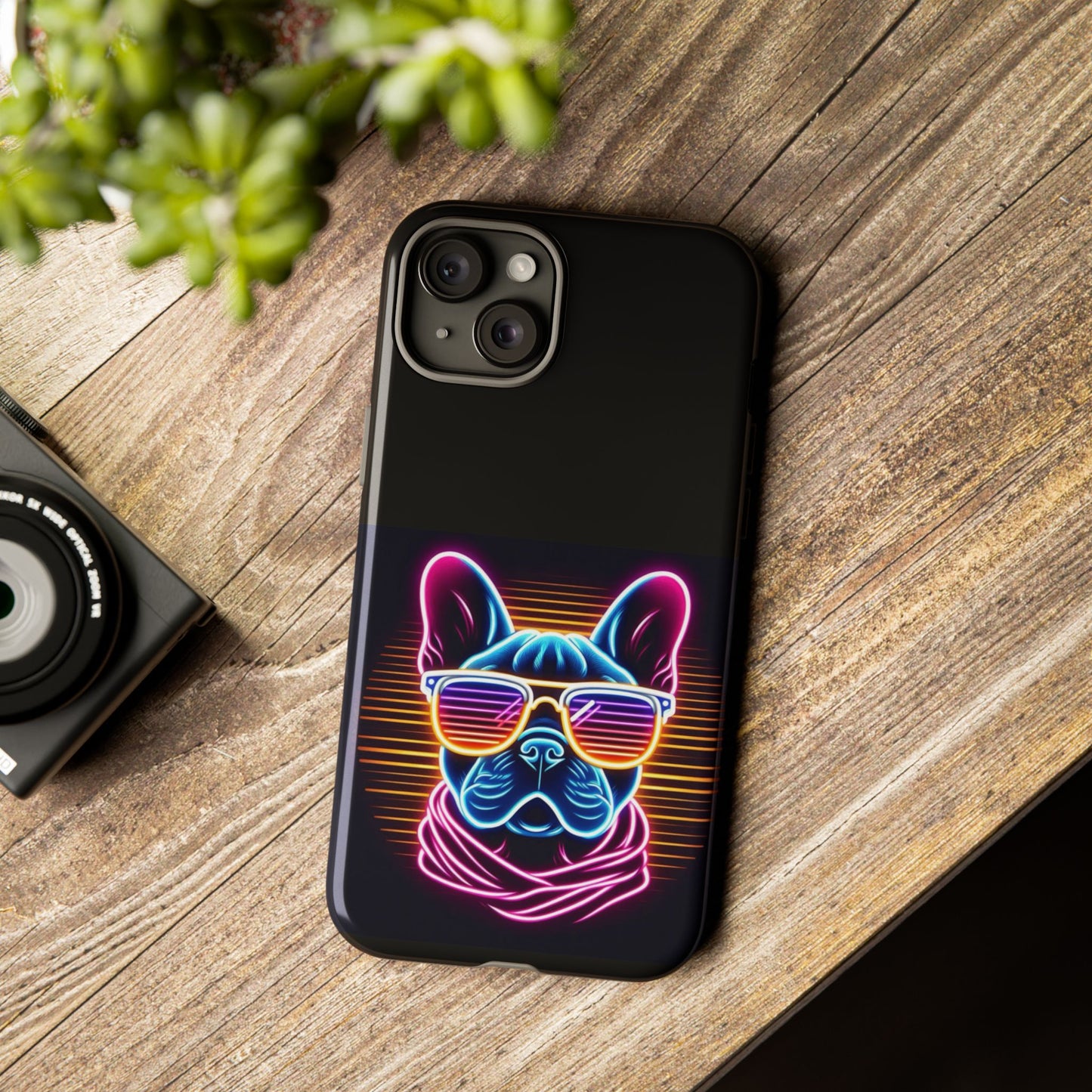 Neon French Bulldog Phone Case