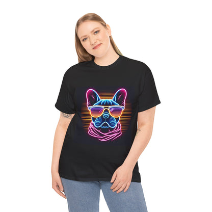Womens neon French Bulldog T-shirt