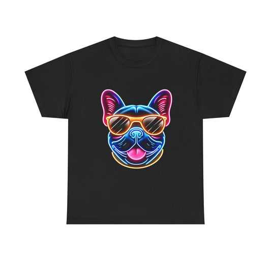 Womens neon French Bulldog T-shirt