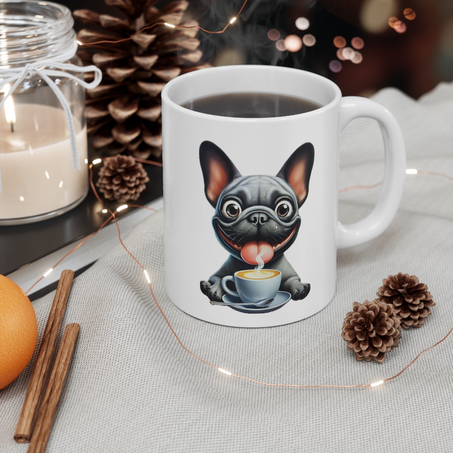 French bulldog mug- Did someone say coffee