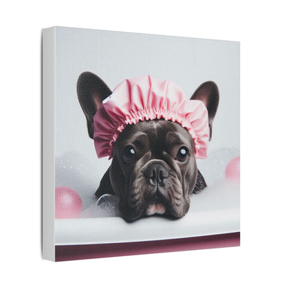 French Bulldog Bathroom Canvas