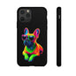 Neon French Bulldog phone case