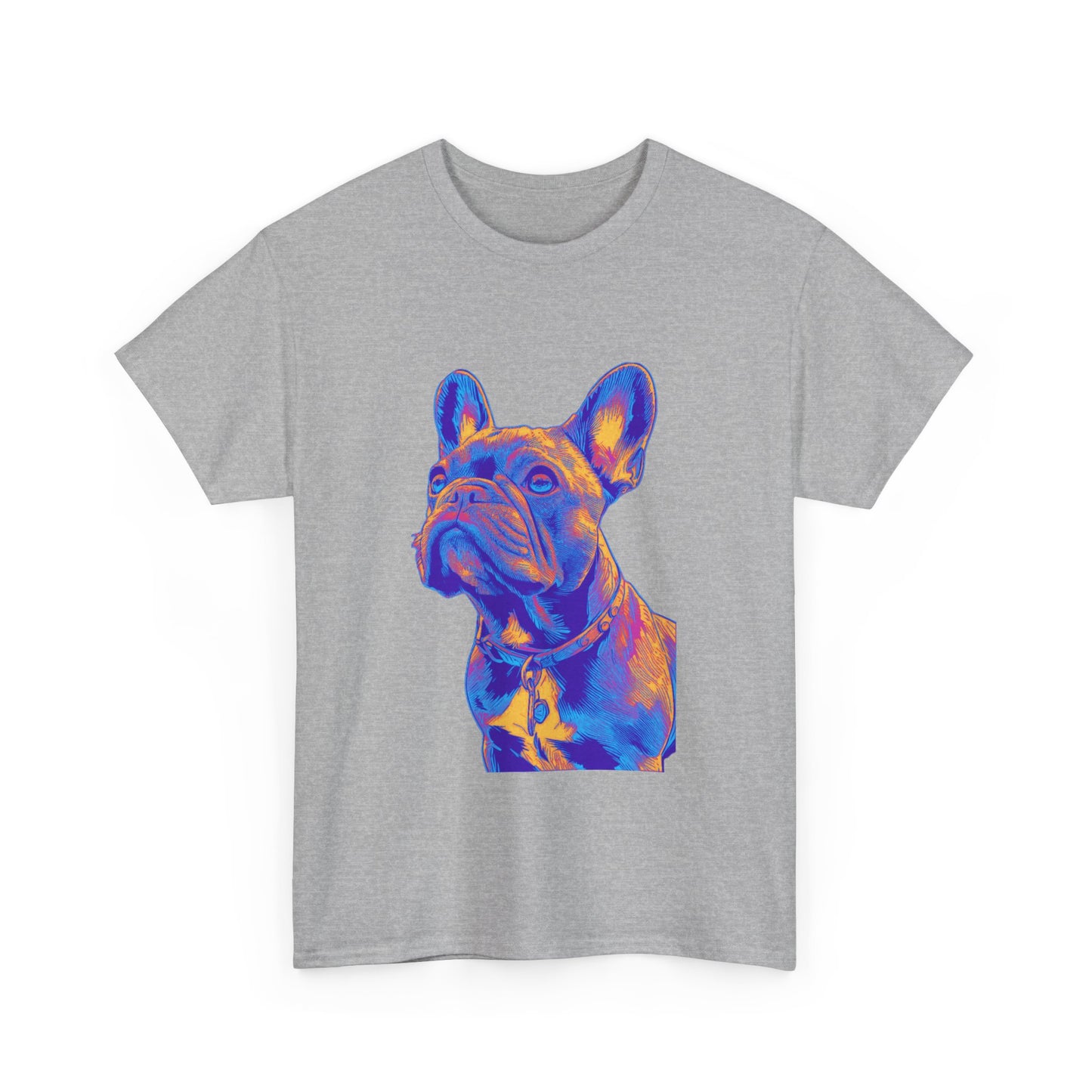 Mens Colourful French Bulldog artistic T-shirt