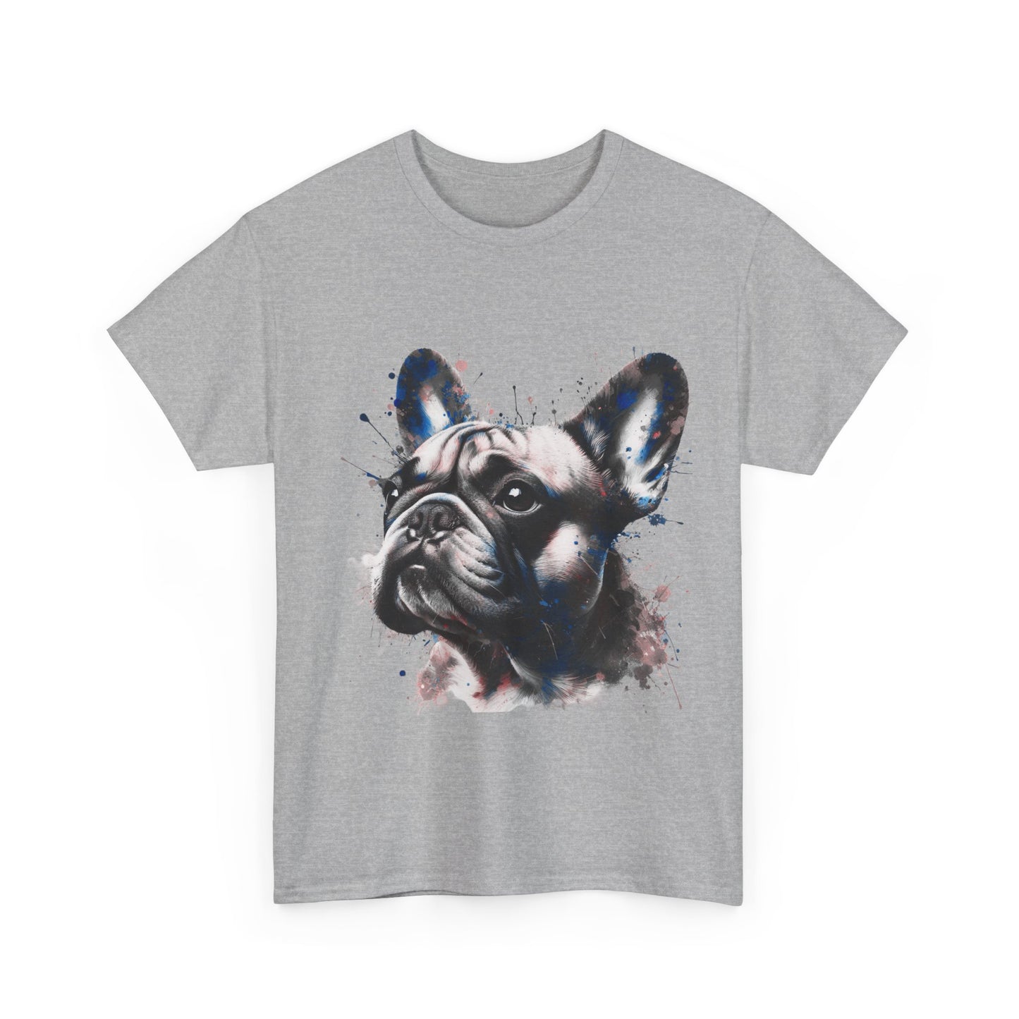 Mens colourful French Bulldog artistic T-shirt