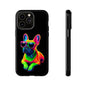 Neon French Bulldog phone case