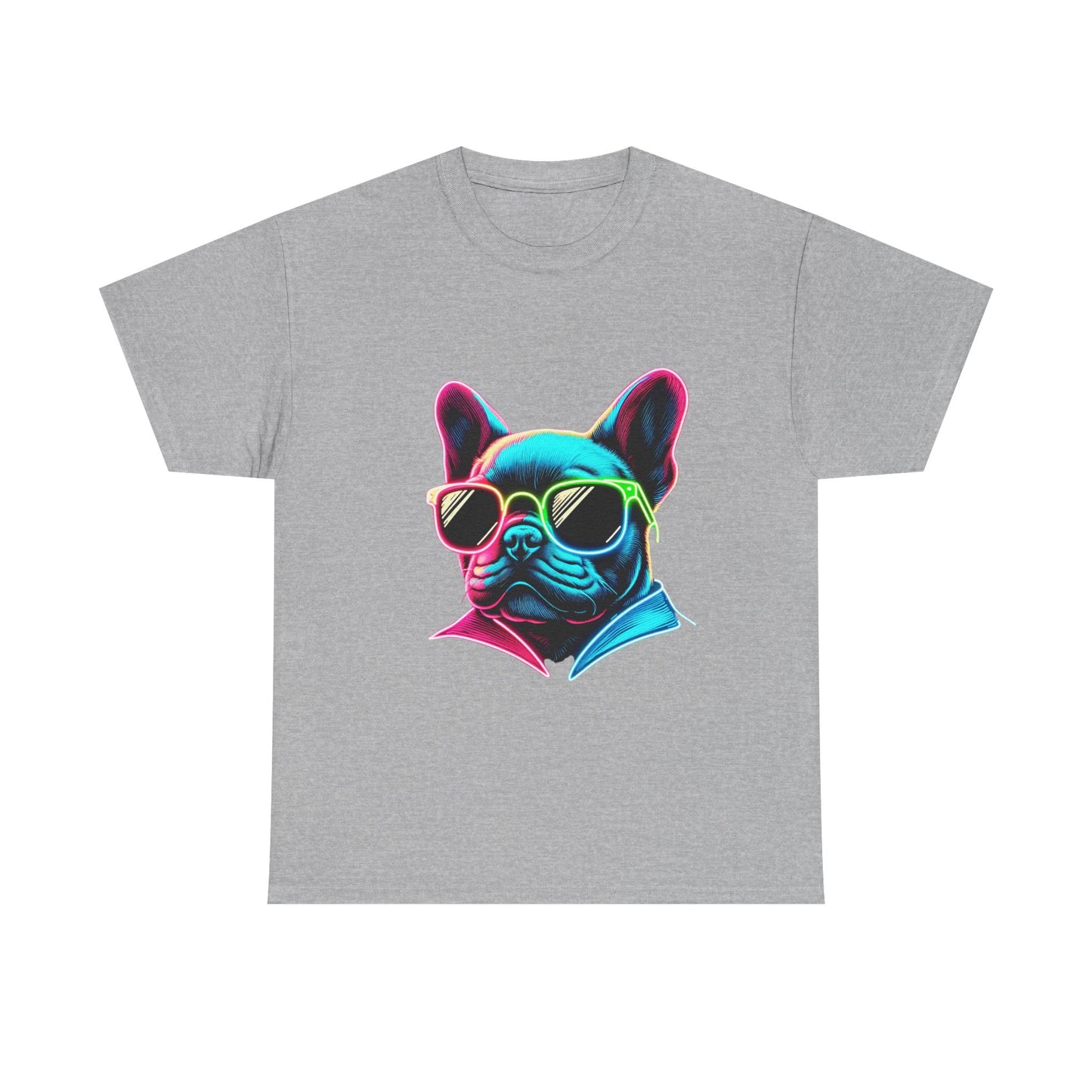 Womens neon French Bulldog T-shirt