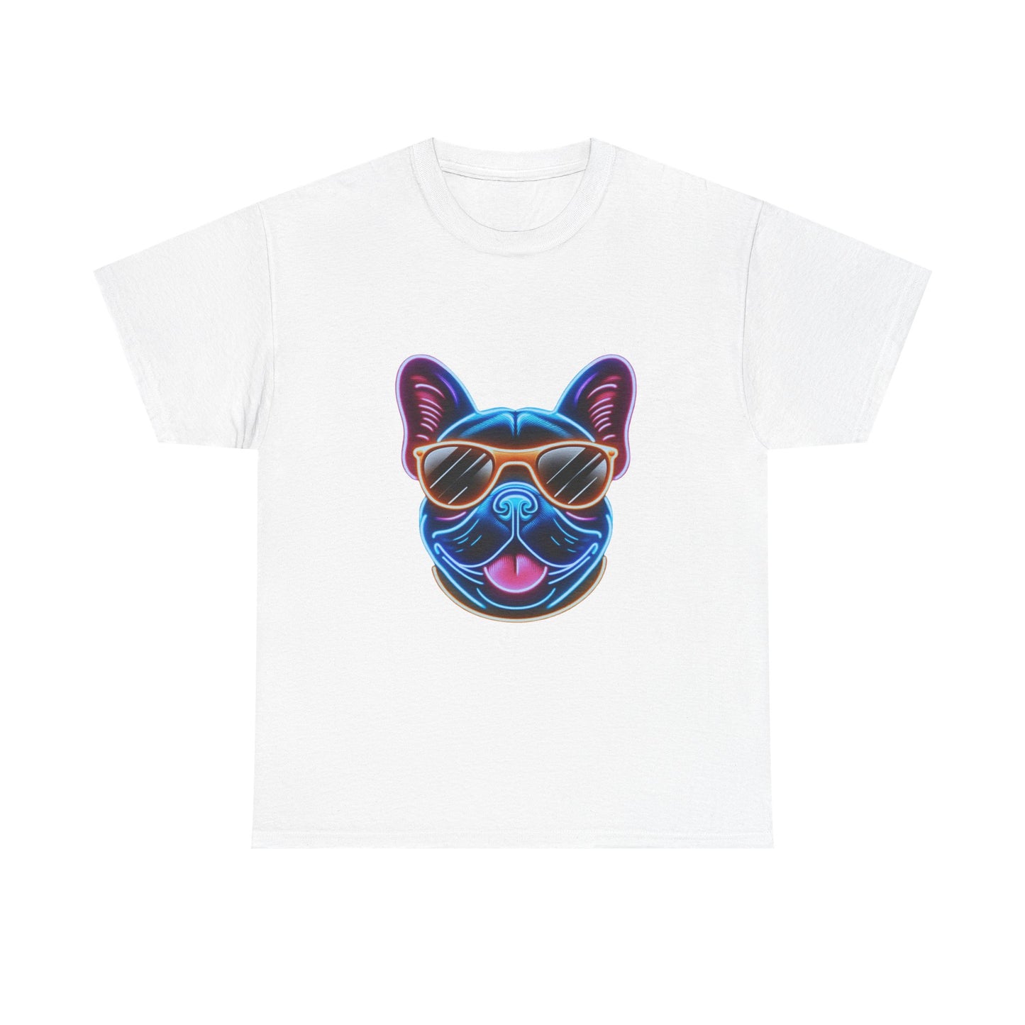 Mens neon French Bulldog T-shirt