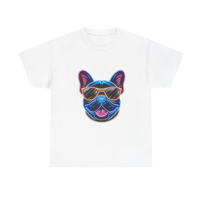 Mens neon French Bulldog T-shirt