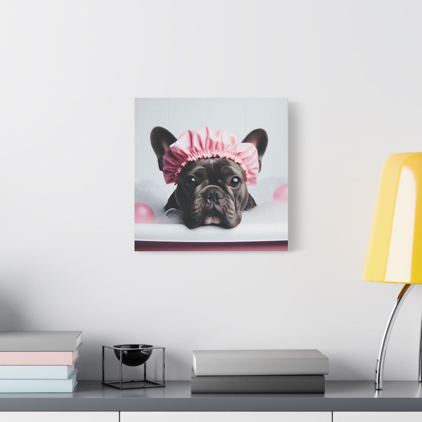 French Bulldog Bathroom Canvas