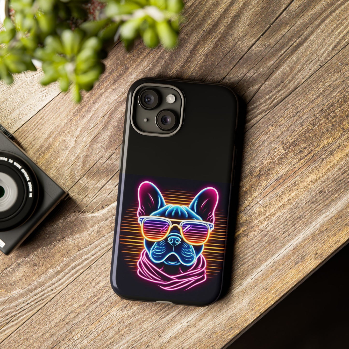 Neon French Bulldog Phone Case