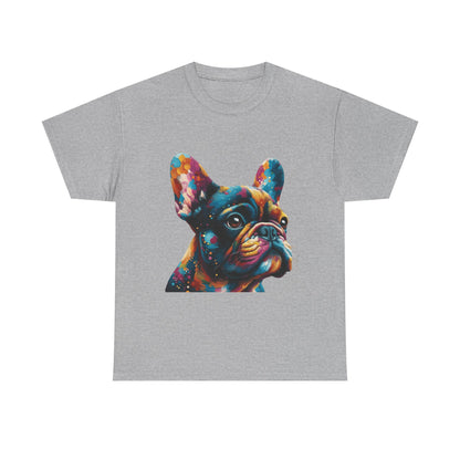 Mens Colourful French Bulldog artistic T-shirt