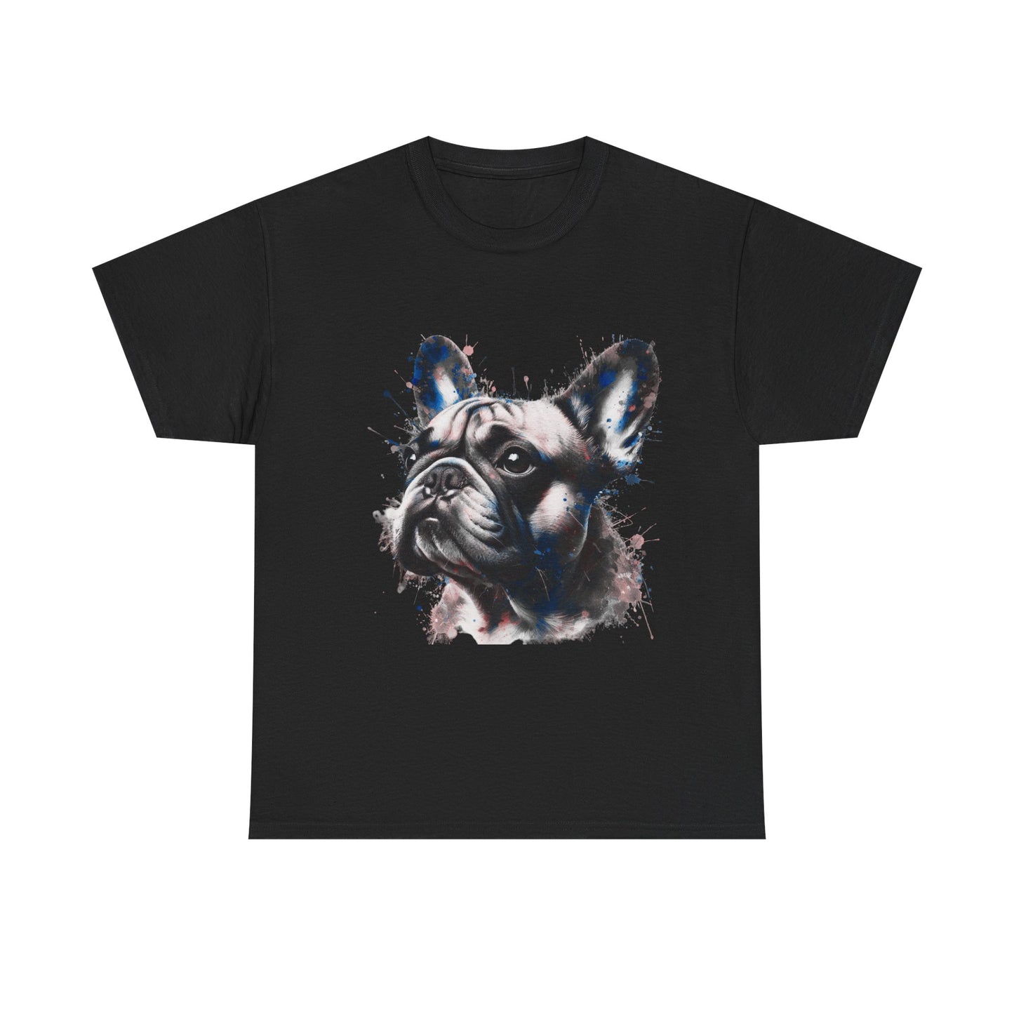 Mens colourful French Bulldog artistic T-shirt