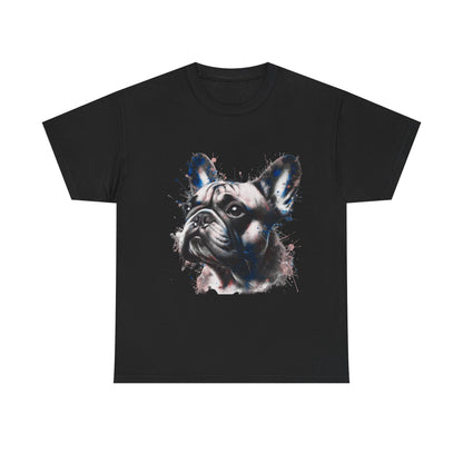 Mens colourful French Bulldog artistic T-shirt