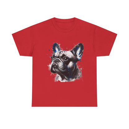 Mens colourful French Bulldog artistic T-shirt