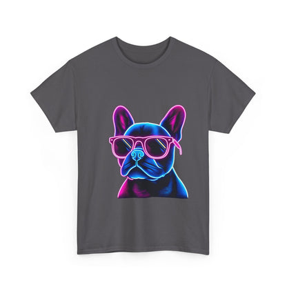 Mens neon French Bulldog T-shirt