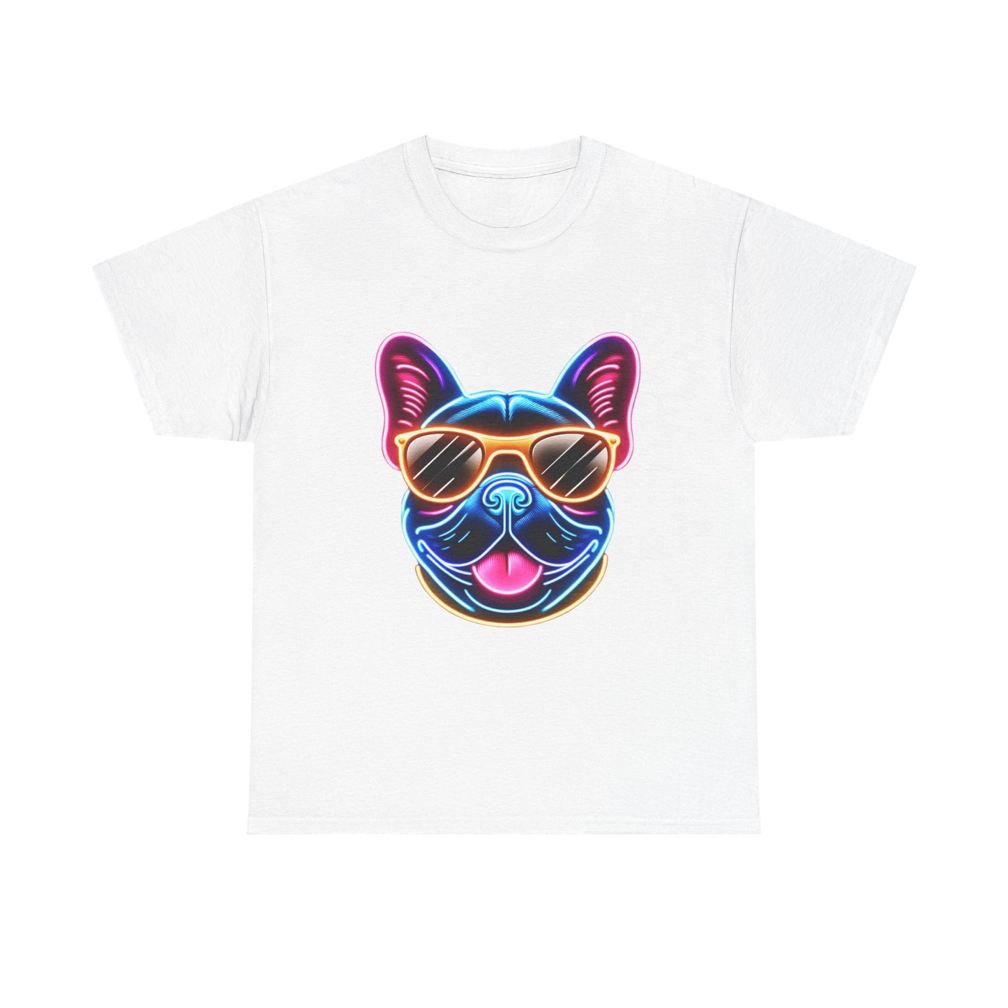 Womens neon French Bulldog T-shirt