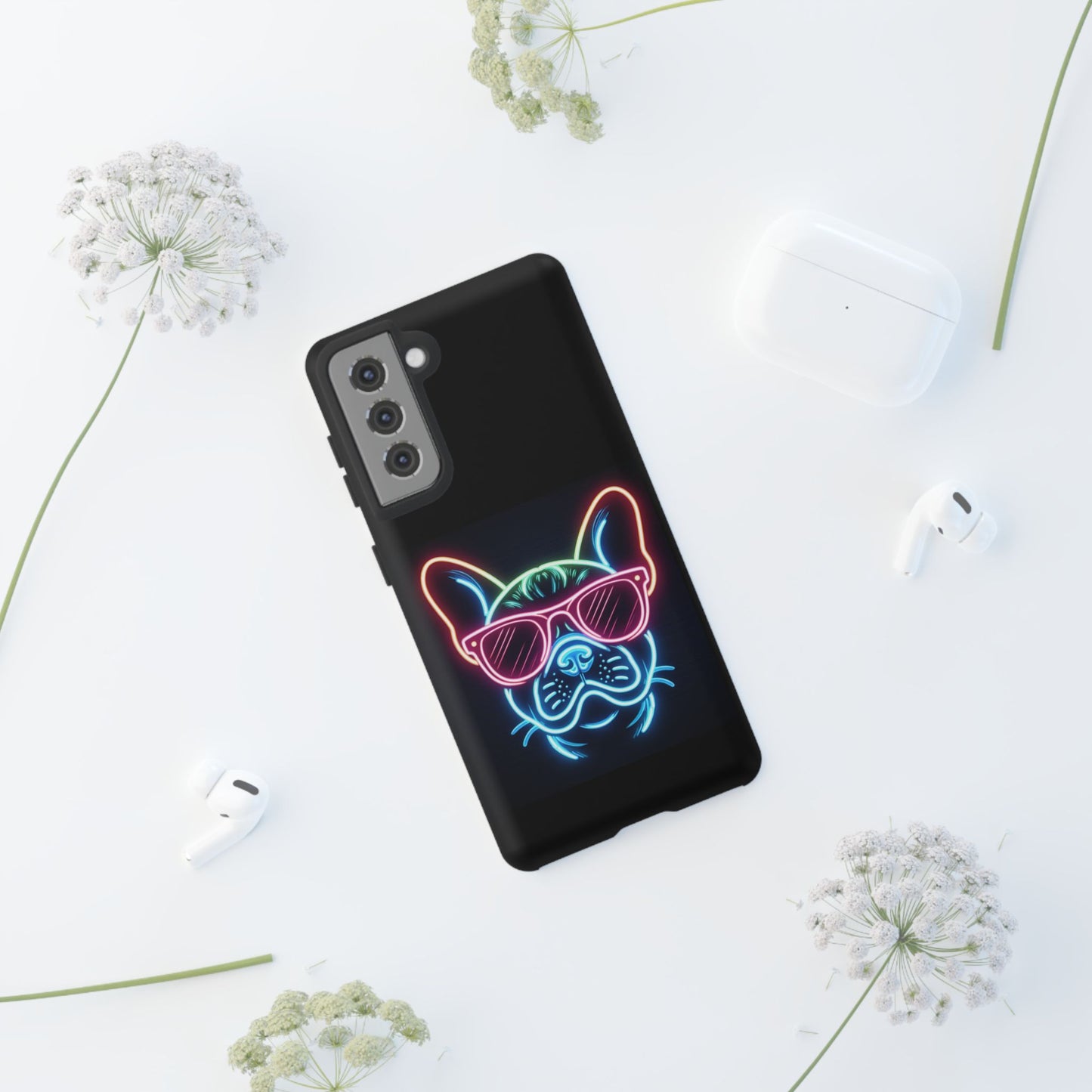 Neon French Bulldog Phone Case