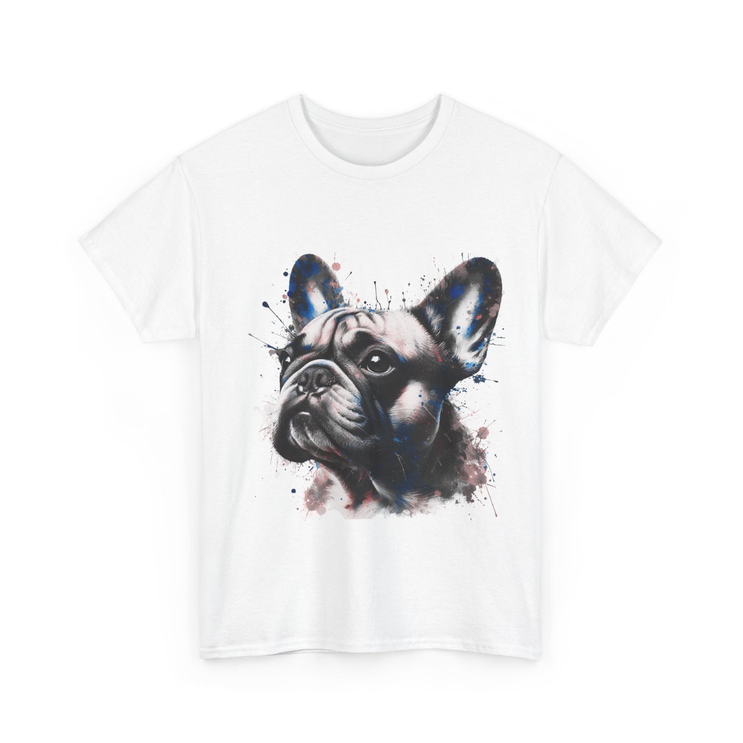 Mens colourful French Bulldog artistic T-shirt