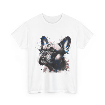 Mens colourful French Bulldog artistic T-shirt