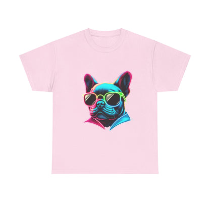 Womens neon French Bulldog T-shirt