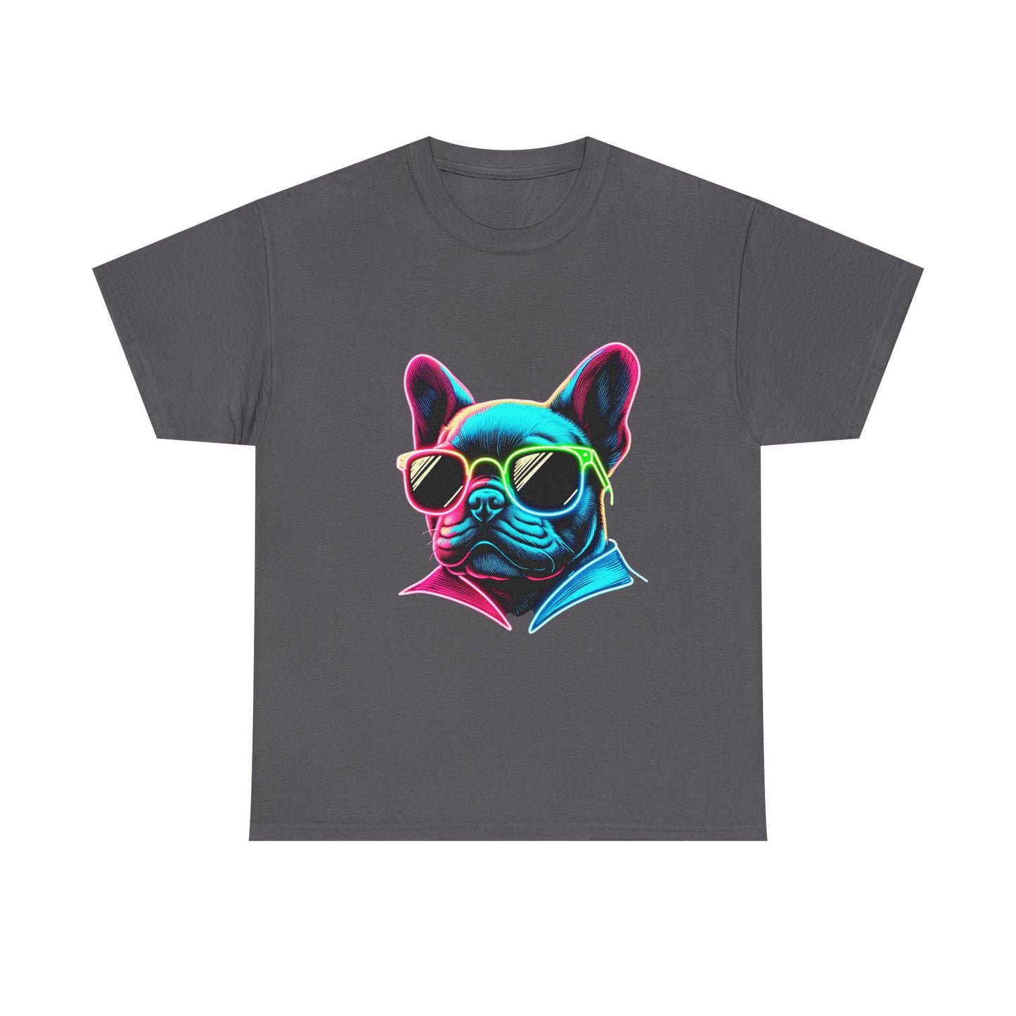 Womens neon French Bulldog T-shirt