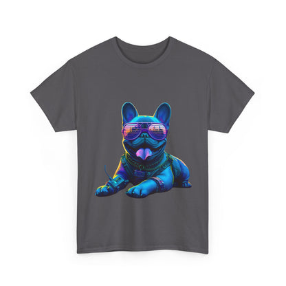 Mens neon French Bulldog T-shirt