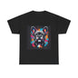 Mens Colourful French Bulldog artistic T-shirt